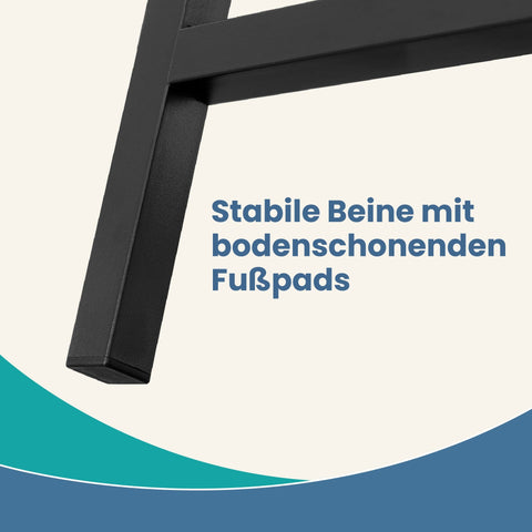 Rootz 2 Piece Dining Bench Set - Kitchen Benches - Dining Room Benches - Sturdy Iron Frame - 108cm x 32.5cm x 50cm