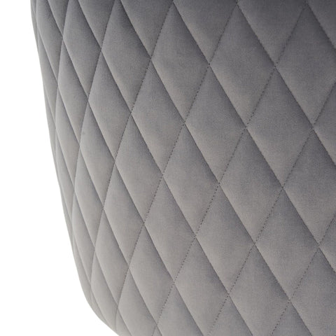 Rootz 2 Piece Set Bar Stool - Adjustable Stools - Modern Swivel Chairs - Soft Velvet Fabric - 48cm x 54cm x 92-113cm