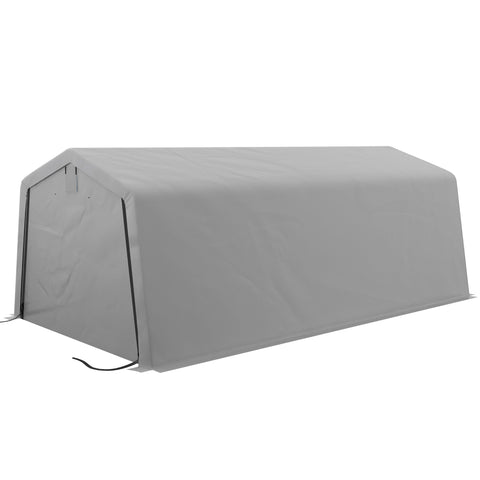 Rootz Tente Garage Carport - Storage Tent - Vehicle Shelter - UV-Resistant - 6.18m x 2.65/3.30m x 2.40m