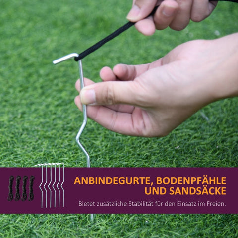 Rootz Inflatable Witch Cauldron Figure - Halloween Air Figure - LED Lighted Witch Decoration - Quick Setup - Durable Polyester - 170x60x180 cm