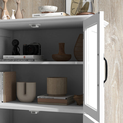 Rootz Kitchen Buffet Cabinet - Closet - Storage Unit - Modern Design - 60cm x 30cm x 110.5cm
