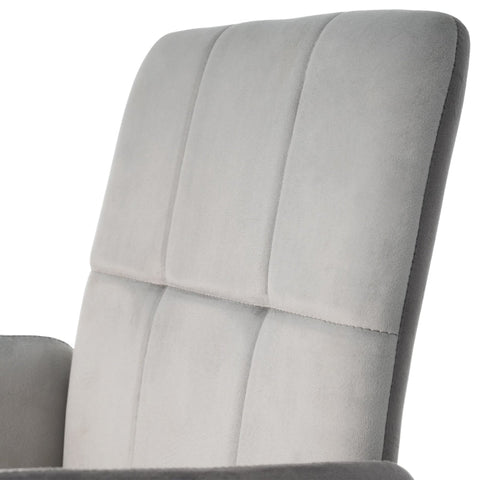 Rootz Velvet Dining Chair - Luxurious Seat - Ergonomic Armchair - Easy Assembly - 57L x 49W x 87H cm - Max Load 120kg