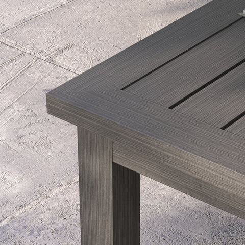 Rootz Coffee Table - Patio Table - Garden Table - Indoor/Outdoor Use - Corrosion Resistant Aluminum - 100cm x 60cm x 37cm