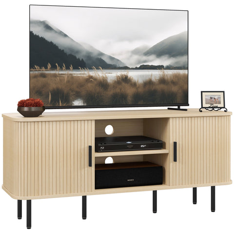 Rootz TV Cabinet - Media Unit - Entertainment Stand - Space-Saving Design - 120cm x 40cm x 55cm