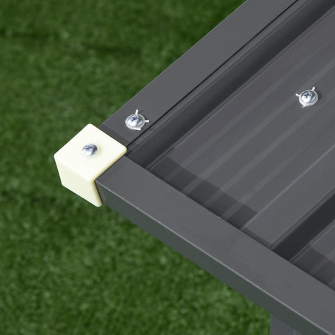 Rootz Garage for Robot Lawnmowers - Canopy Shelter - Protective Cover - Maximum Stability - Optimal Rainwater Drainage - Good Air Circulation - 88cm x 89cm x 63cm - Galvanized Stainless Steel - Black