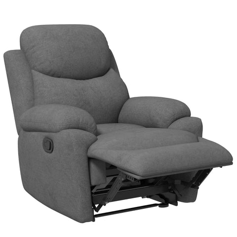 Rootz Relaxation Chair - Single Sofa Lounger - 145° Tilting - Tv Chair Recliner - Tv Chair With Sleep Function - Living Room - Gray - 93 x 94 x 105.5 cm