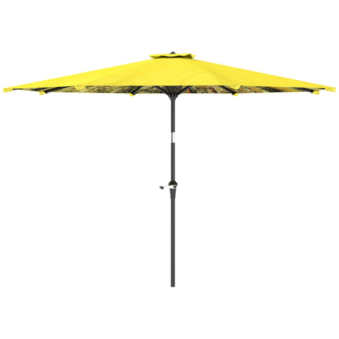 Rootz Parasol Ø294cm - Garden Umbrella - Outdoor Canopy - Easy Tilt & Crank - 180 GSM Polyester - 294cm x 247cm