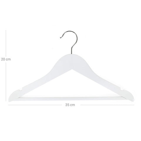 Rootz Kids Clothes Hangers - Maple Wood Hangers - Children's Wardrobe Organizers - Durable and Stylish - 35cm x 20cm x 1.2cm