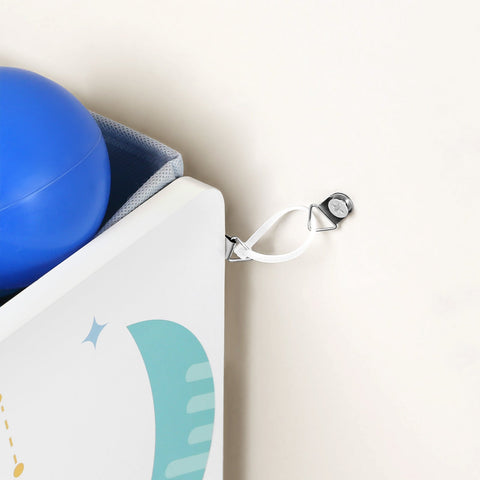 Rootz 2 Piece Set Storage Shelf - White Shelf - Storage Boxes - Chipboard Material - Organizational Solution - 62.5cm x 29.5cm x 60cm