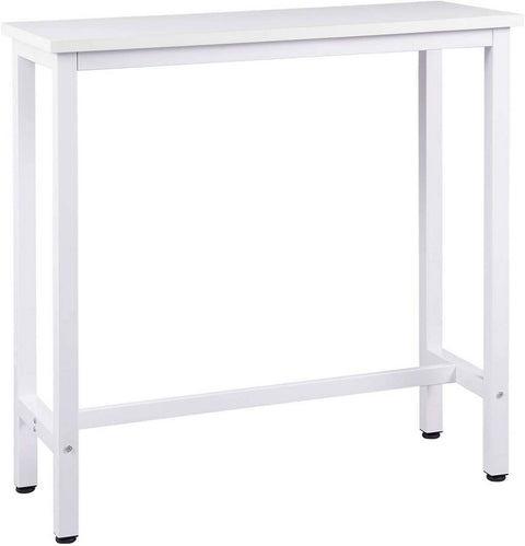 Rootz Modern Bar Table - Console Table - Dining Table - Sturdy Iron Frame - Scratch-Resistant - Water-Repellent - 40cm x 100cm x 100cm