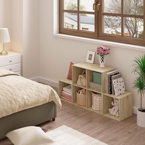 Rootz Modern White Bookcase - Stylish Bookshelf - Storage Organizer - Flexible Configuration - Superior Durability - Enhanced Stability - 90cm x 90cm x 30cm