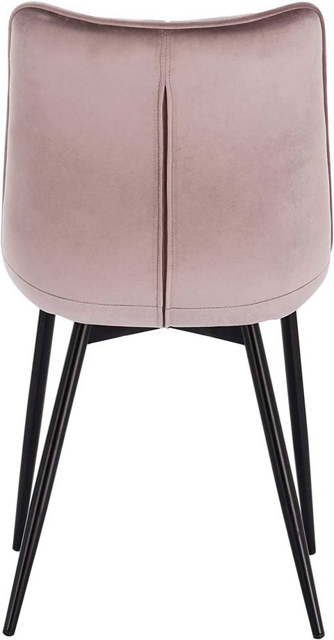 Rootz Velvet Dining Chair - Elegant Chair - Comfortable Seating - Plush Velvet, Ergonomic Support, Durable Metal Frame - 85.5cm x 46cm x 40.5cm