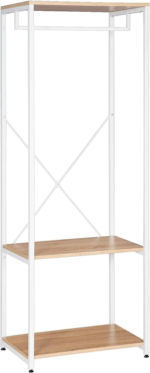Rootz Multifunctional Clothes Rack - Coat Hanger - Wardrobe Organizer - High Quality MDF - 60cm x 167cm x 40cm