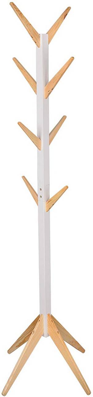Rootz Clothes Rack - Standing Coat Rack - Wardrobe Stand - Solid Wood - Sturdy - Space-Saving - 180cm x 43cm x 43cm