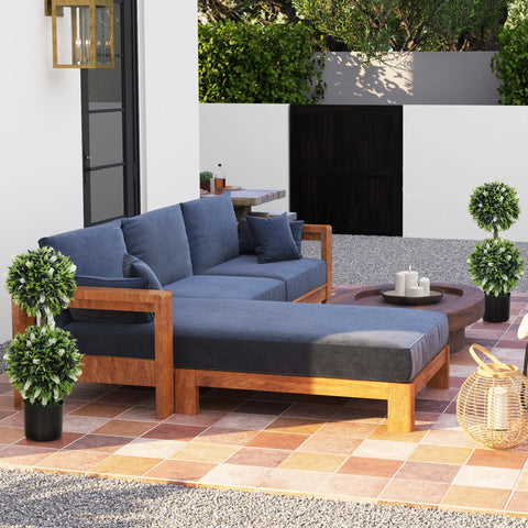 Rootz 2 Set Artificial Plants - Fake Lavender Trees - UV-Resistant Houseplant - Low Maintenance - 70cm x 15cm x 12.8cm