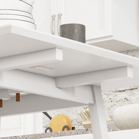 Rootz Folding Dining Table - Versatile Table - Stylish Table - Space-Saving Design - Durable Pinewood - Multi-Functional Use - 86D x 110W x 75H cm (Fully Unfolded)