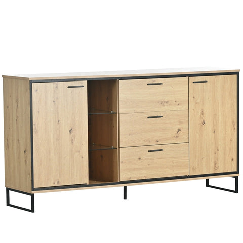 Rootz Modern Sideboard - Buffet Cabinet - Storage Console - Versatile Chipboard - 160cm x 40cm x 85cm