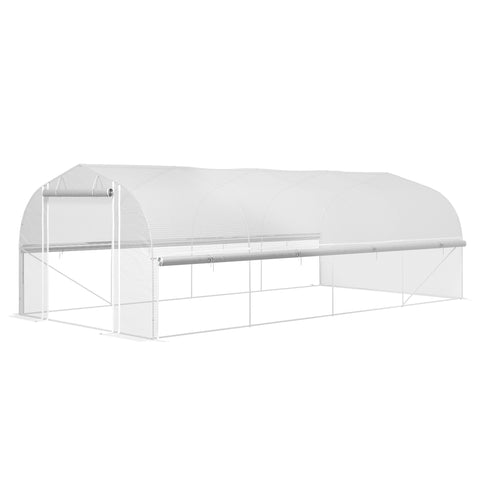 Rootz 6x3x2 m Greenhouse - Walk-in Garden House - Plant Shelter - UV Resistant - 595cm x 300cm x 200cm