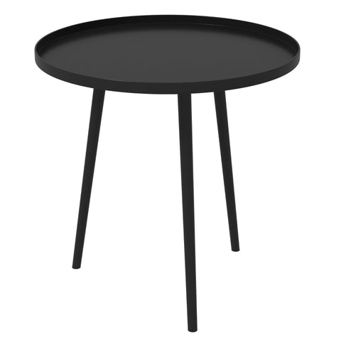 Rootz Outdoor Side Table - Coffee Table - End Table - Versatile Usage - Modern Design - Protective Edge - Ф40 x 50H cm - Steel