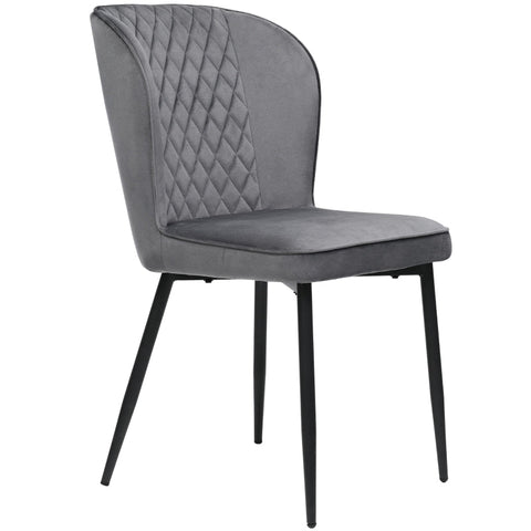 Rootz Velvet Dining Chairs Set - Upholstered Chairs - Elegant Chairs - Exceptional Comfort - 47L x 43W x 86H cm