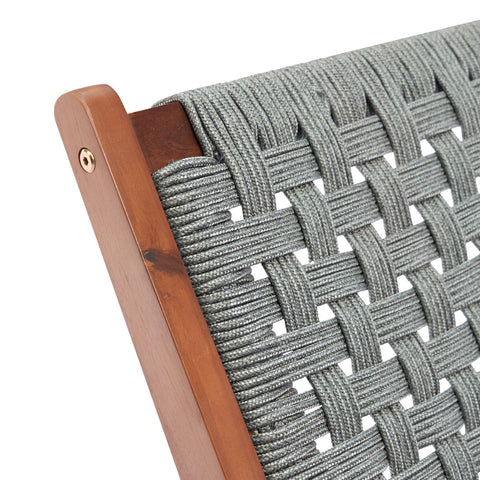 Rootz Garden Armchair & Footstool Set - Relaxation Chair - Bohemian Seating - Unbeatable Comfort - 58L x 76W x 76H cm Armchair, Footstool 58L x 47W x 35H cm