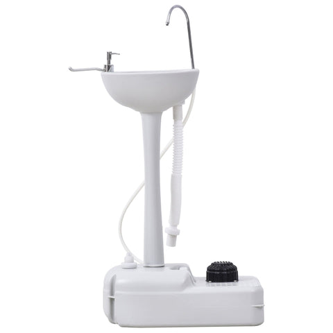 Rootz Portable Outdoor Hand Wash Basin - Mobile Sink - Camping Sink - Integrated Soap Dispenser - 51cm x 33.5cm x 103cm