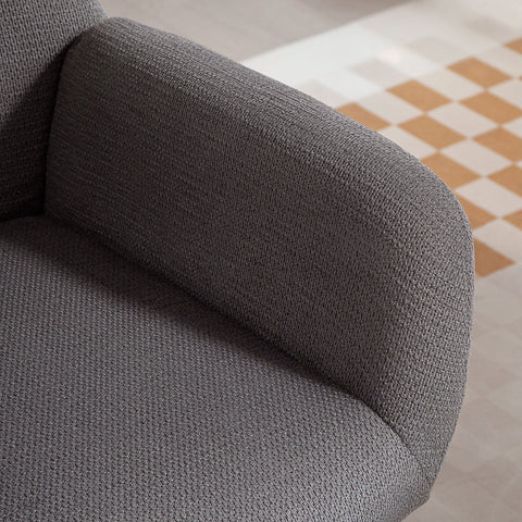Rootz Modern Upholstered Chair - Accent Chair - Reading Chair - High Comfort - Grey - 70cm x 74.5cm