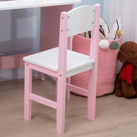 Rootz Children's Desk Set - Kids Desk - Children's Study Table - Promotes Seat Habits - 90L x 45B x 85H cm - Pink