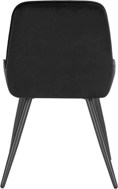 Rootz Set of 2 Velvet Dining Chairs - Upholstered Accent Chairs - Comfortable & Ergonomic Design - Scratch-Free Floor Protectors - 81.5cm x 38cm x 43cm