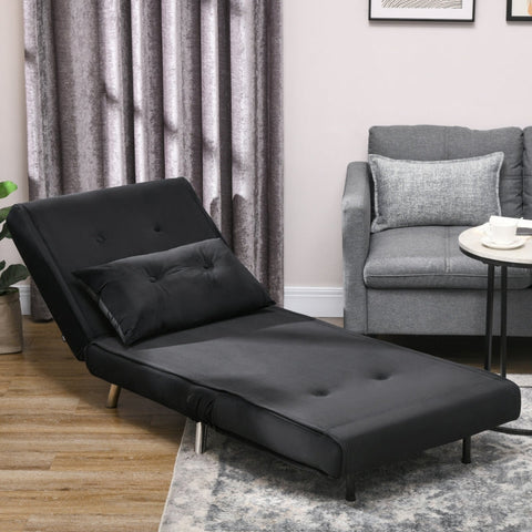 Rootz Reclining Chair - Lounge Chair - Single Bed - Ultimate Comfort - Adjustable Backrest - Velvet Fabric - 77cm x 88cm x 83cm