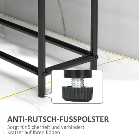 Rootz Standing Towel Rack - Towel Holder - Bathroom Organizer - Metal Frame - Rust-Resistant - Compact Design - 66cm x 20cm x 110cm