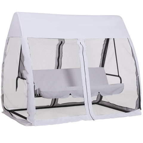 Rootz Convertible 3-Seater Garden Sofa - Outdoor Couch - Patio Lounger - High Comfort - 240cm x 140cm x 197cm