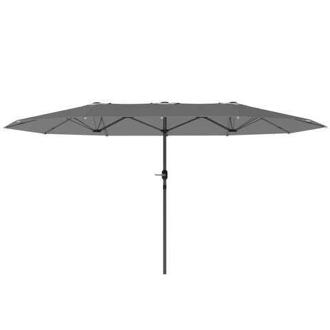 Rootz Double Sunshield Parasol - UV Protection Shade - Steel Sun Umbrella - Coolness & Stability - 436 x 260 cm