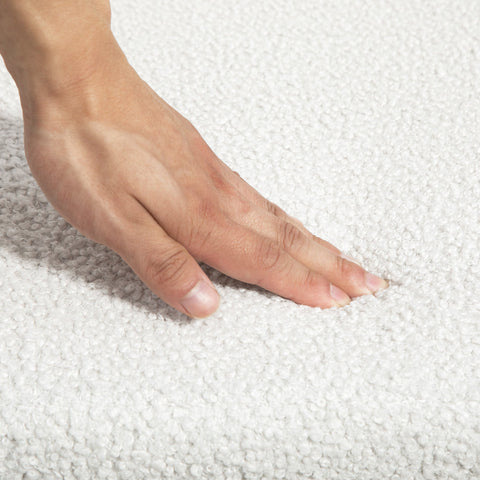 Rootz Height-Adjustable HomeOffice Chair - Desk Chair - Swivel Chair - Luxurious Comfort - 60x61x79-88cm - White Velvety Cover