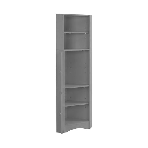 Rootz Corner Bathroom Cabinet - Storage Cupboard - Space Saving Shelf - Waterproof & Moisture Resistant - 36.5L x 36.5W x 155H cm