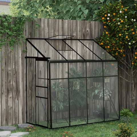 Rootz Polycarbonate Greenhouse - Gardening House - Plant Shelter - Protects from UV & Cold - 127 x 253 x 240 cm