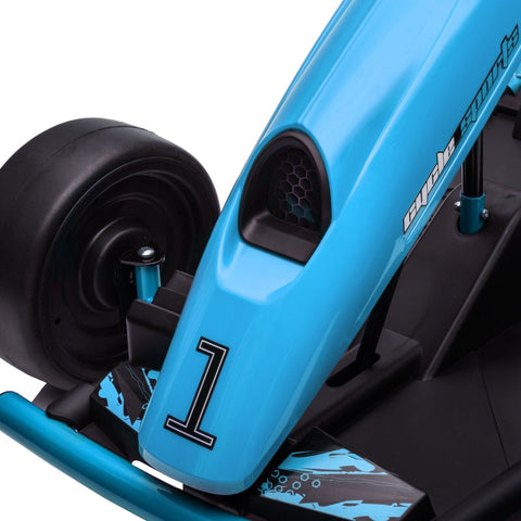 Rootz Electric Drift Go-Kart - Blue - Speedy Drifting - Horn & Music - Safe & Comfortable - 115cm x 77cm x 54cm