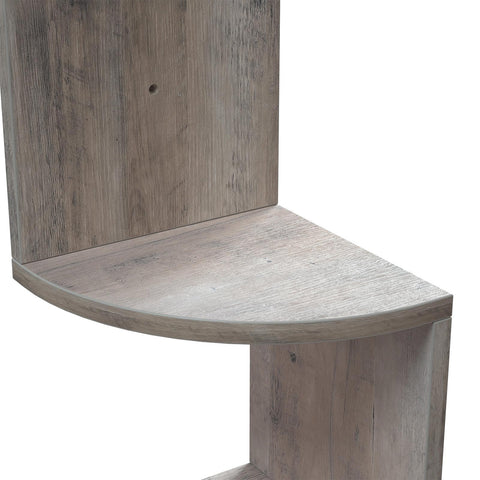 Rootz Corner Shelf Unit - Corner Bookshelf - Floating Shelf - Ample Storage Space - 20cm x 20cm x 127.5cm