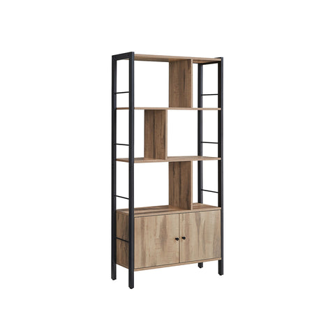 Rootz Bookcase - Bookshelf - Storage Unit - Organizes Space - 30cm x 74cm x 154.5cm
