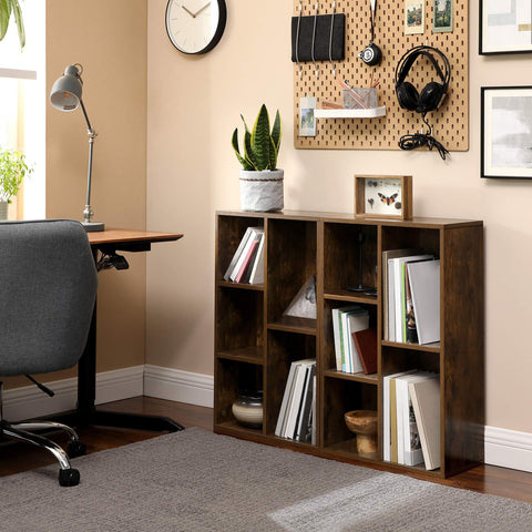 Rootz Bookshelf 5 Compartments - Bookcase - Storage Shelf - Anti-Tip Protection - 50cm x 24cm x 80cm