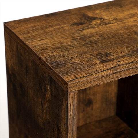 Rootz Bookshelf 5 Compartments - Bookcase - Storage Shelf - Anti-Tip Protection - 50cm x 24cm x 80cm