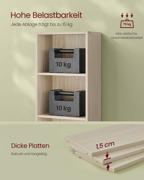 Rootz 6-Story Standing Shelf - Book Shelf - Storage Unit - Wooden Chipboard - Space-Saving Design - 24 x 40 x 178.5 cm