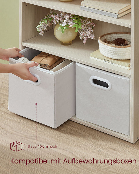 Rootz 6-Story Standing Shelf - Book Shelf - Storage Organizer - Durable Wooden Chipboard - 24 x 60 x 178.5 cm - Brown