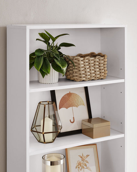 Rootz 6 Compartment Shelf - White Organizer - Chipboard Rack - 24cm x 60cm x 178.5cm - Lightweight - 10kg Capacity Per Level