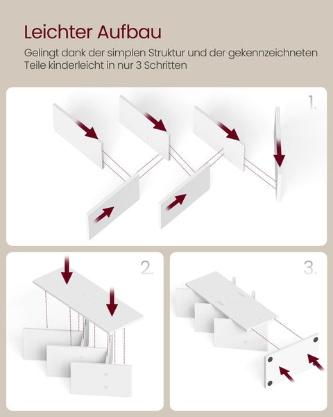 Rootz Bookcase Tree Shape - Space-saving Bookshelf -  White - Saves Space - 17.2cm x 30cm x 51cm