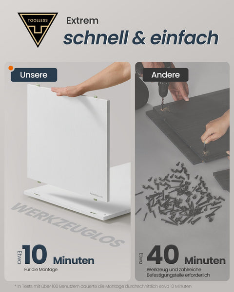 Rootz HOME Bookcase - Bookshelf - Storage Unit - Space-saving - 27cm x 83cm x 61.6cm - White