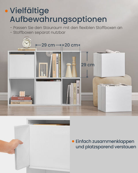 Rootz HOME Bookcase - Bookshelf - Storage Unit - Space-saving - 27cm x 83cm x 61.6cm - White