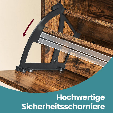 Rootz Shoe Cabinet 2 Flaps - Shoe Tipper - Shoe Shelf - Space-Saving Organizer - 60x24x102 cm