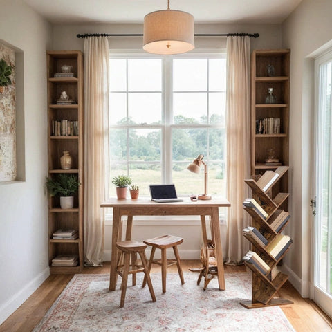 Rootz 9 Level Bookcase - Standing Shelf - Tree Shape Design - Space-Saving - 50 x 25 x 141.5 cm