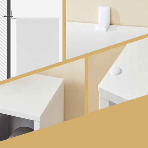 Rootz Bookcase - Book Cabinet - Bookshelf - Max Stability - 50cm x 80cm x 24cm